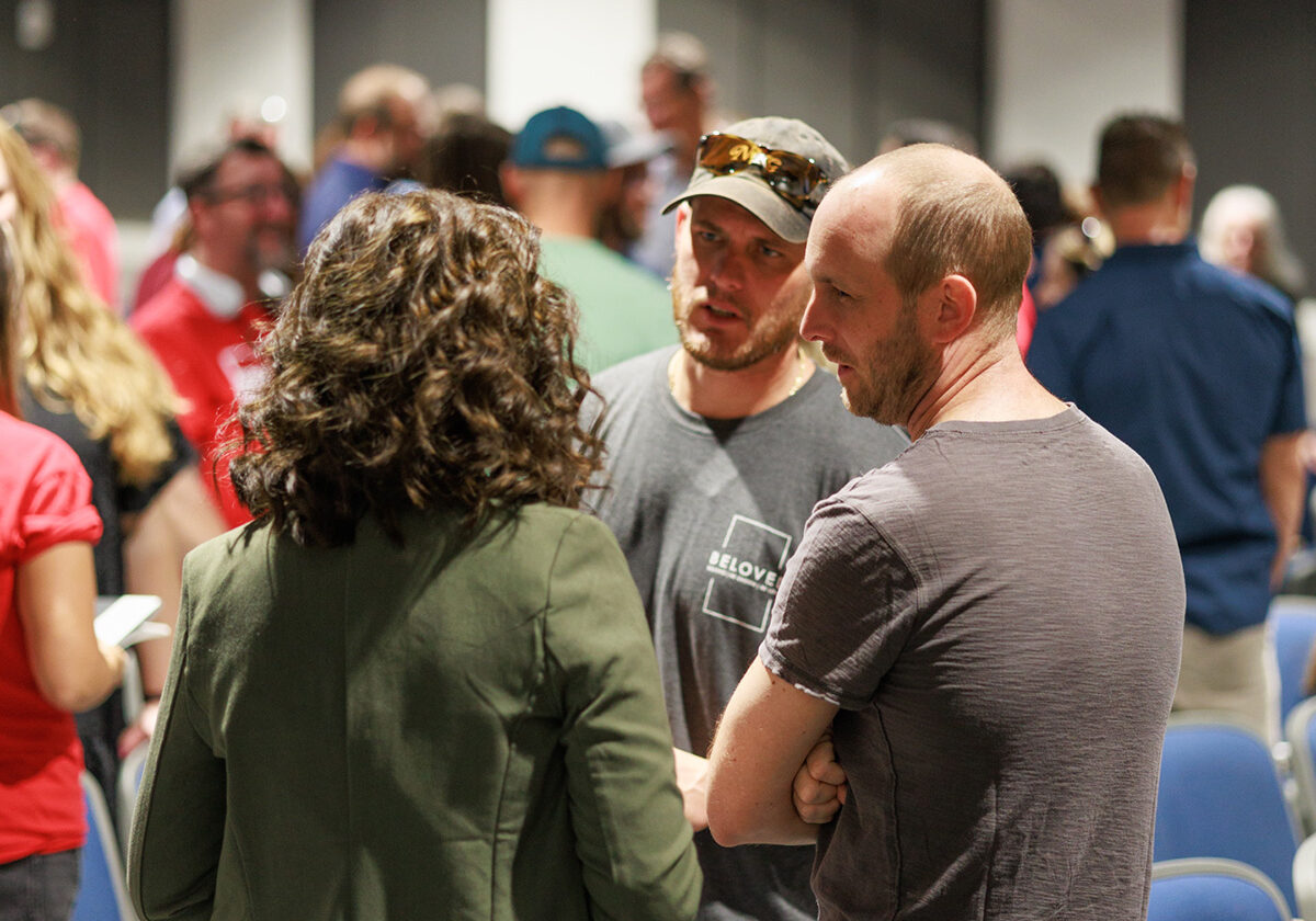 bc-community 3 people in discussion together
